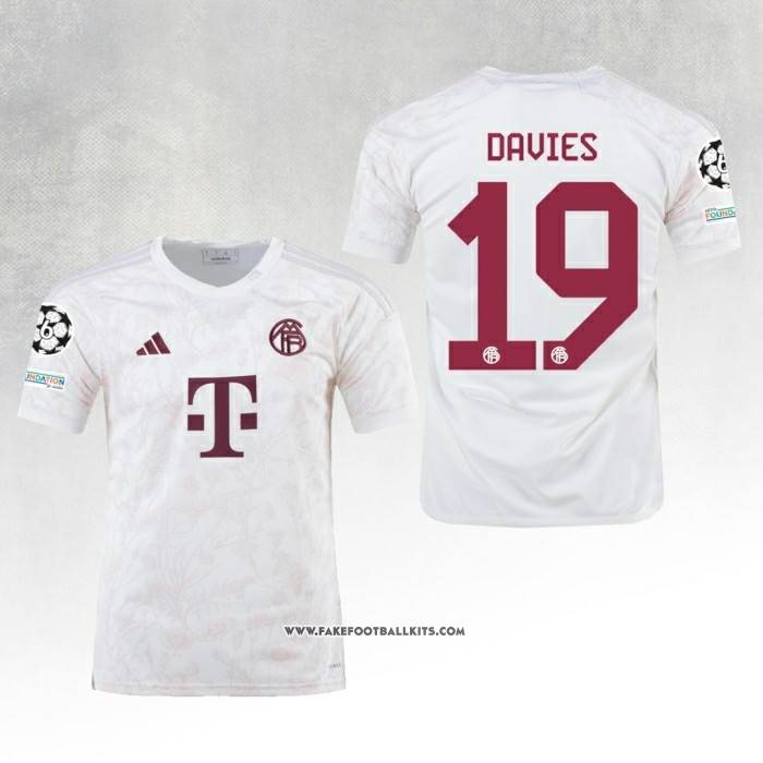 Bayern Munich Player Davies Third Shirt 23/24